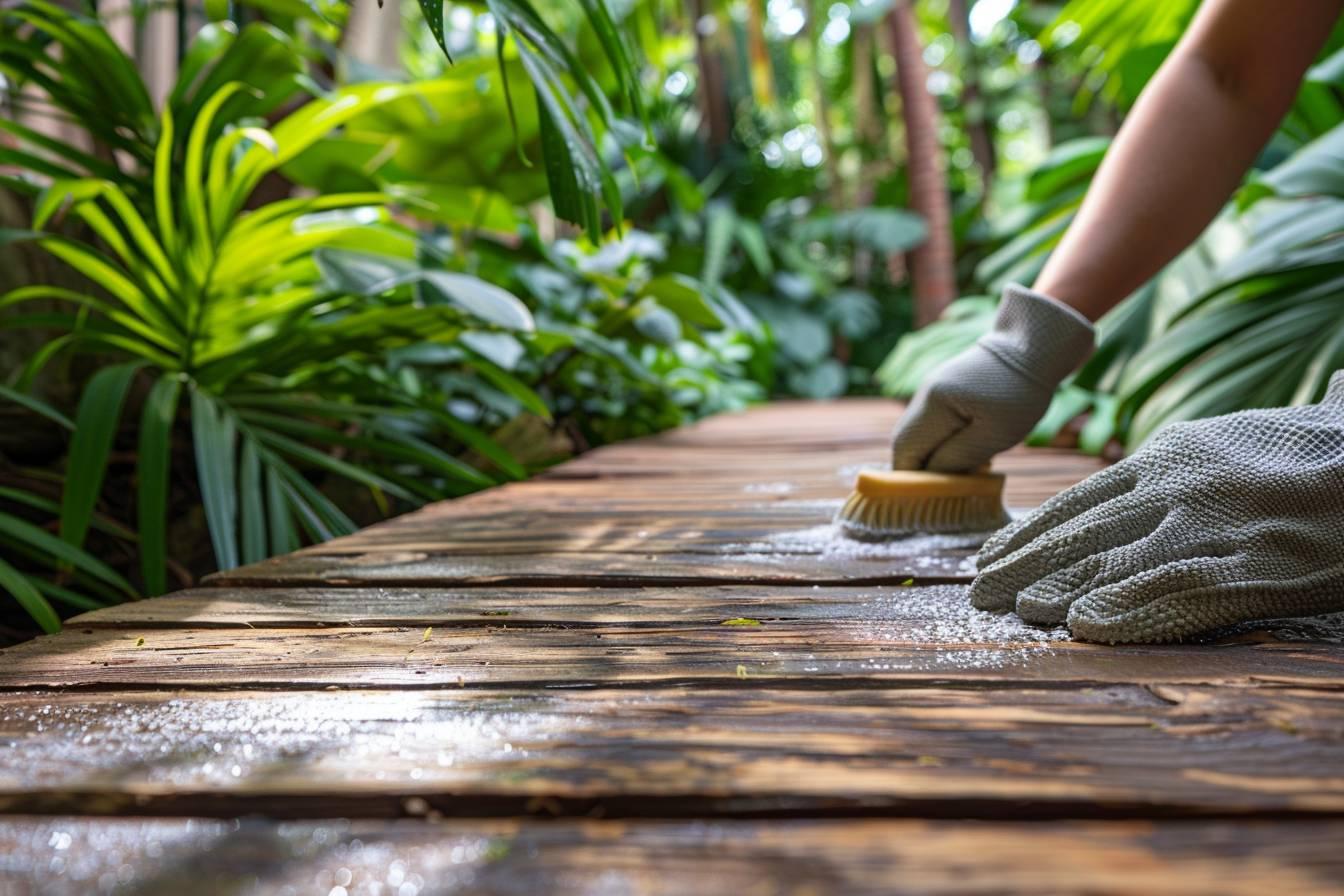 Astuces de grand-mère pour nettoyer votre terrasse en bois